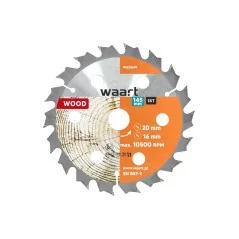 Tarcza do pilarki widiowa 145 x 20 mm, 18T, drewno