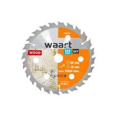 Tarcza do pilarki widiowa 165 x 20 mm, 24T, drewno