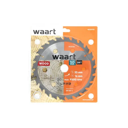 Tarcza do pilarki widiowa 165 x 20 mm, 24T, drewno