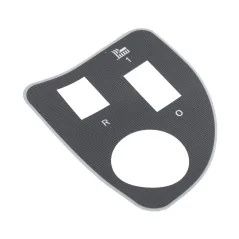 Naklejka Cedrus na wyłącznik załączania noży traktorek Challenge CZĘŚĆ ORYGINALNA