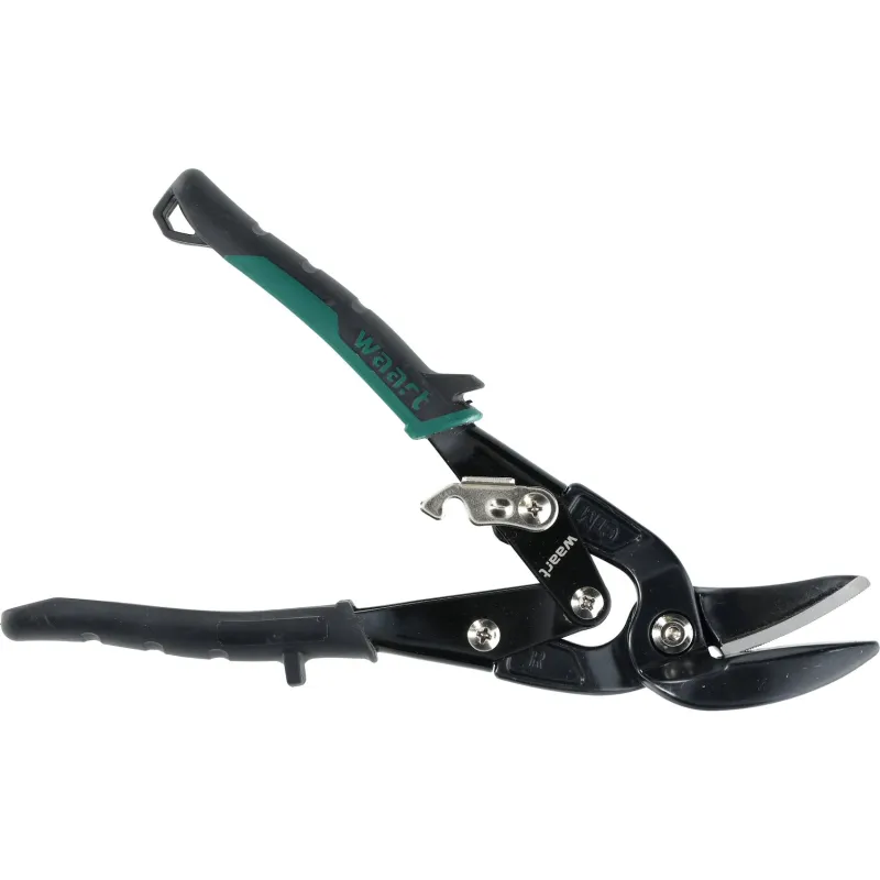 Nożyce do blachy 250 mm, CR-MO, zielone-prawe, heavy duty