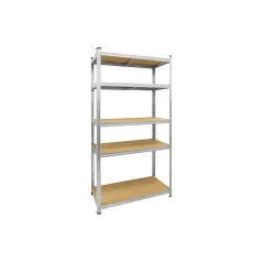 Regał magazynowy 90 x 40 x 180 cm, 175 kg, metalowy, galwanizowany