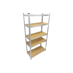 Regał magazynowy 90 x 40 x 180 cm, 175 kg, metalowy, galwanizowany