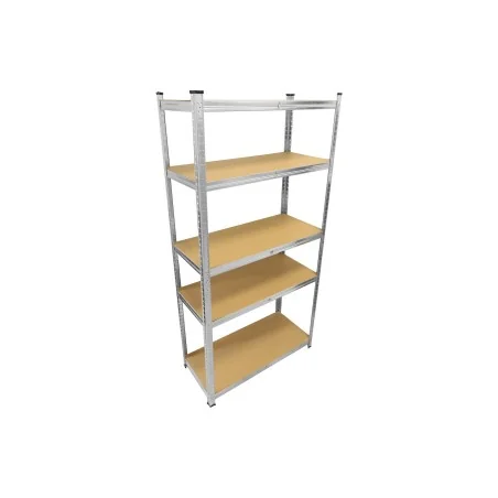 Regał magazynowy 90 x 40 x 180 cm, 175 kg, metalowy, galwanizowany