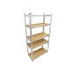 Regał magazynowy 90 x 40 x 180 cm, 175 kg, metalowy, galwanizowany