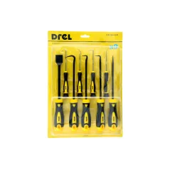 Zestaw haczyków i łapka 9 szt.