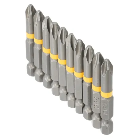 Końcówki wkrętakowe krzyżowe PH2 x 50 mm, 10 szt.