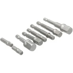 Zestaw adapterów do nasadek, kpl. 8 szt., Drel