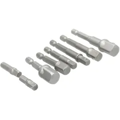 Zestaw adapterów do nasadek, kpl. 8 szt., Drel