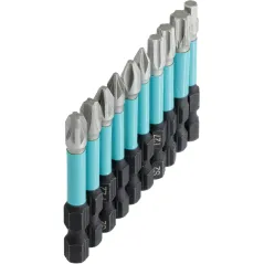 Zestaw końcówek udarowych 10 szt., S2 z karabińczykiem waart