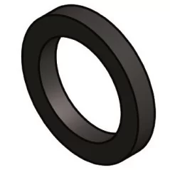 DURO-KOREK KLIK-KLAK DUŻY BIAŁY CERAMICZNY Z TULEJĄ MOSIĘŻNY CHROM DN66MM