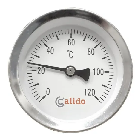 Termometr bimetaliczny tylny Ø26 mm G1/2, 0-120°C czujnik 6 mm Calido