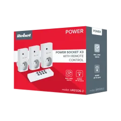 Gniazdo sieciowe Rebel sterowane pilotem(1+3)
