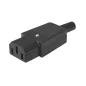 Gniazdo AC 3PIN na kabel komput.LX1035 Gniazdo AC 3PIN na kabel komput.LX1035