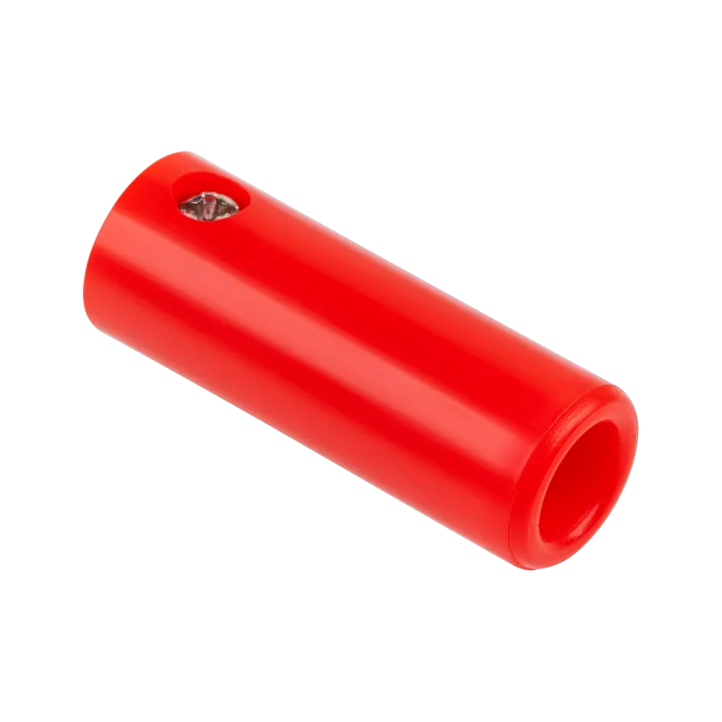 Gniazdo banan na kabel czarny/czerwony