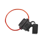 Gniazdo bezpiecznika nożowego (20mm) z przewodem 1,5mm DX Gniazdo bezpiecznika nożowego (20mm) z przewodem 1,5mm DX