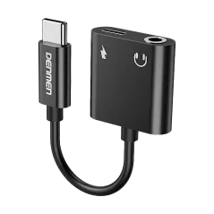 Adapter przejściówka USB typu C - Jack + USB typu C (ładowanie)