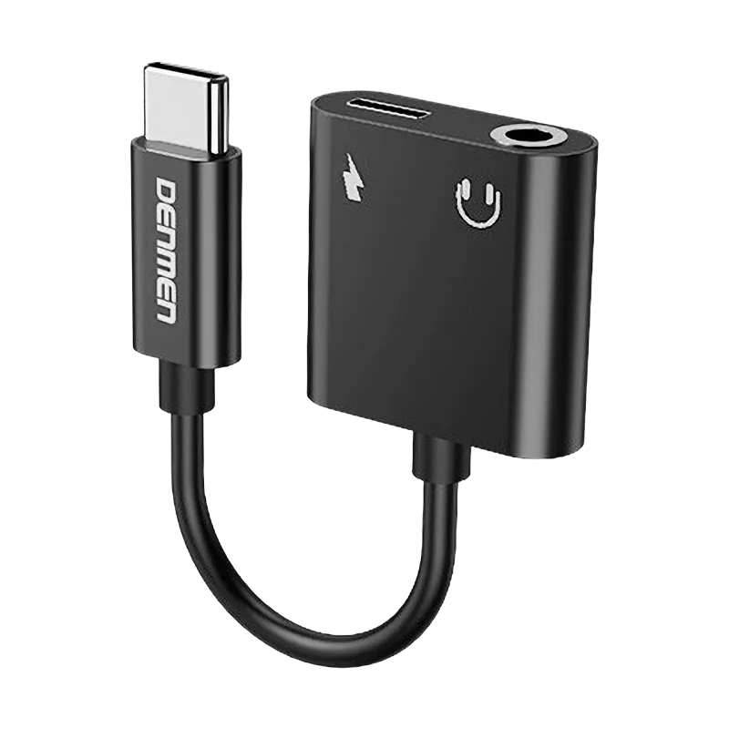 Adapter przejściówka USB typu C - Jack + USB typu C (ładowanie)