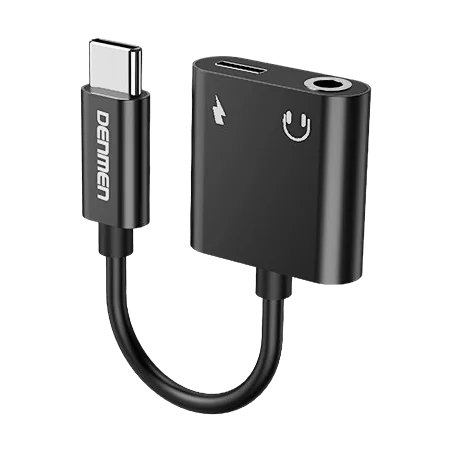 Adapter przejściówka USB typu C - Jack + USB typu C (ładowanie)