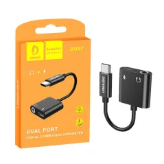 Adapter przejściówka USB typu C - Jack + USB typu C (ładowanie)