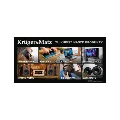 Baner Kruger&Matz - Tu kupisz nasze produkty (200 x 100 cm)
