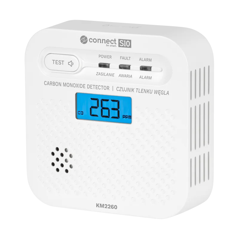Czujnik czadu, tlenku węgla Kruger&Matz Connect S10 Tuya PN-EN50921 Czujnik czadu, tlenku węgla Kruger&Matz Connect S10 Tuya PN-EN50921