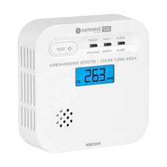 Czujnik czadu, tlenku węgla Kruger&Matz Connect S10 Tuya PN-EN50921
