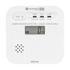 Czujnik czadu, tlenku węgla Kruger&Matz Connect S10 Tuya PN-EN50921