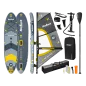 Deska REBEL ACTIVE SUP, windsurfing, pompowana, zestaw, 305x76x15