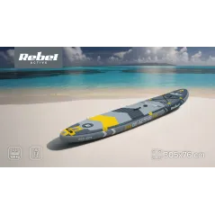 Deska REBEL ACTIVE SUP, windsurfing, pompowana, zestaw, 305x76x15