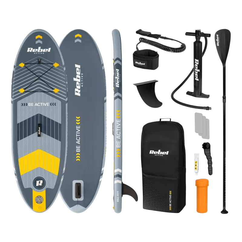 Deska SUP REBEL ACTIVE pompowana 244x76x10, zestaw