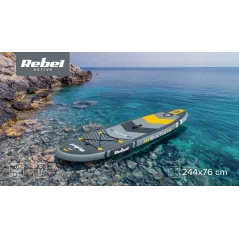 Deska SUP REBEL ACTIVE pompowana 244x76x10, zestaw