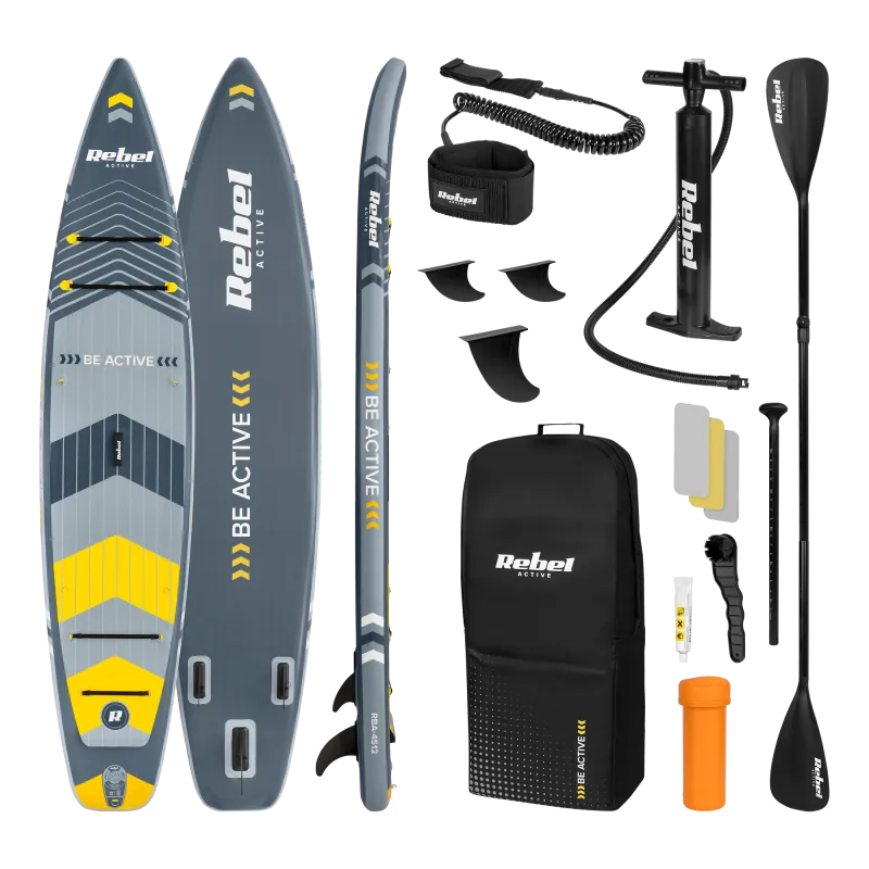 Deska SUP REBEL ACTIVE PRO Touring, 381x81x15, zestaw