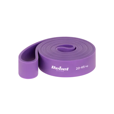 Guma do ćwiczeń TPE - Power Band PT-4, fioletowa 20-45 kg  REBEL ACTIVE