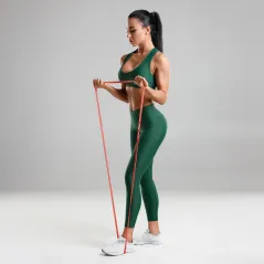 Guma do ćwiczeń TPE - Power Band PT-5, zielona 23-55 kg REBEL ACTIVE