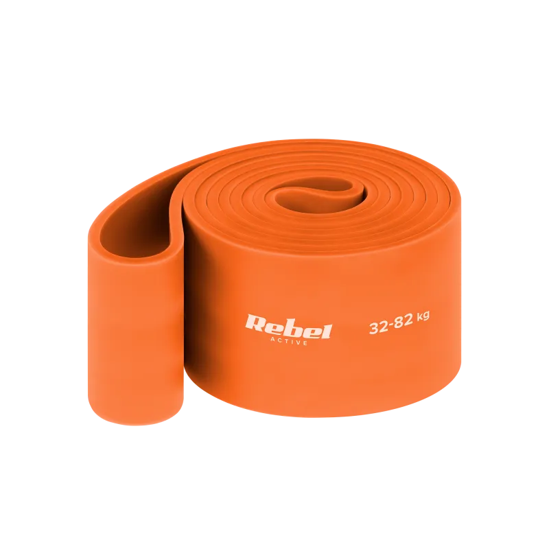 Guma do ćwiczeń TPE - Power Band PT-7, pomarańczowa 32-82 kg REBEL ACTIVE