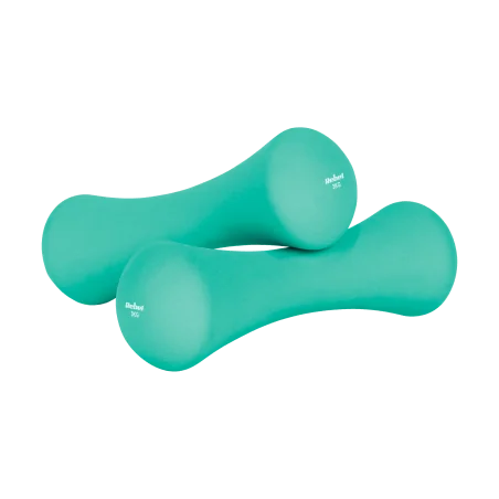 Hantelki żeliwne neoprenowe 2x3kg, REBEL ACTIVE