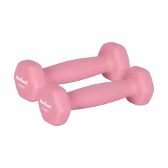 Hantelki żeliwne neoprenowe HEX 2x0.5kg, REBEL ACTIVE