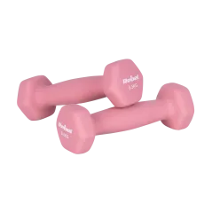 Hantelki żeliwne neoprenowe HEX 2x0.5kg, REBEL ACTIVE