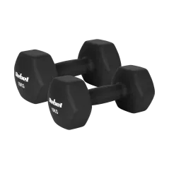 Hantelki żeliwne neoprenowe HEX 2x10kg, REBEL ACTIVE