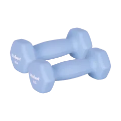 Hantelki żeliwne neoprenowe HEX 2x1kg, REBEL ACTIVE