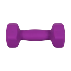 Hantelki żeliwne neoprenowe HEX 2x2.5kg, REBEL ACTIVE