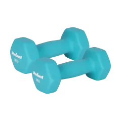 Hantelki żeliwne neoprenowe HEX 2x3kg, REBEL ACTIVE