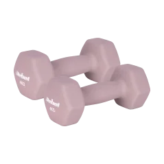 Hantelki żeliwne neoprenowe HEX 2x4kg, REBEL ACTIVE