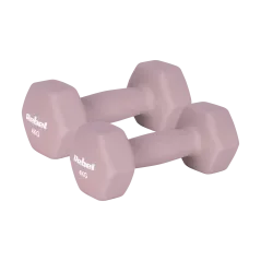 Hantelki żeliwne neoprenowe HEX 2x4kg, REBEL ACTIVE