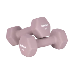 Hantelki żeliwne neoprenowe HEX 2x4kg, REBEL ACTIVE