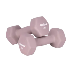 Hantelki żeliwne neoprenowe HEX 2x4kg, REBEL ACTIVE