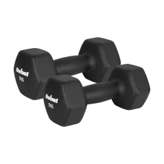 Hantelki żeliwne neoprenowe HEX 2x7kg, REBEL ACTIVE