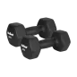 Hantelki żeliwne neoprenowe HEX 2x8kg, REBEL ACTIVE