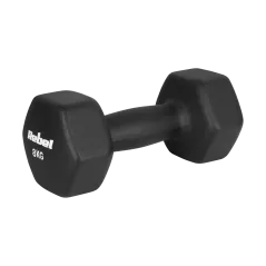 Hantelki żeliwne neoprenowe HEX 2x8kg, REBEL ACTIVE